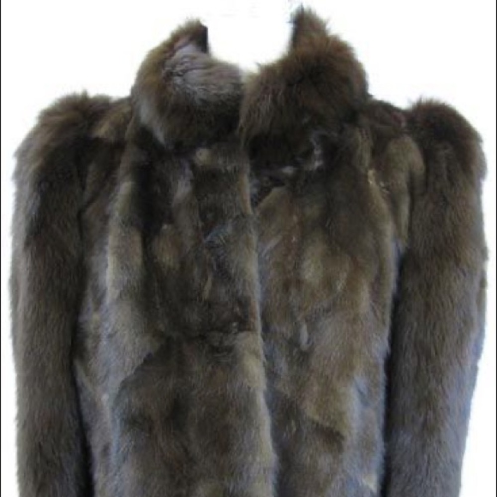 Mahogany Mink and Brown Fox Jacket
